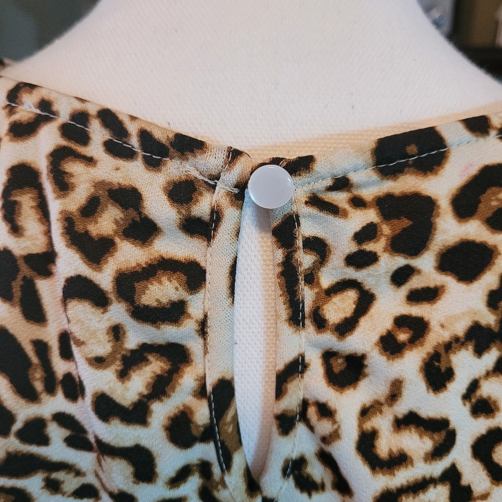 faith and joy by monteau animal print top